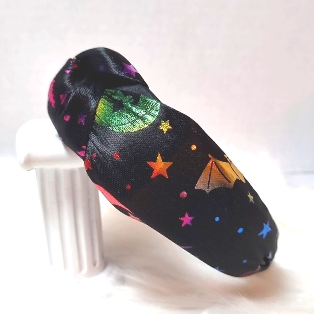 HALLOWEEN SPIRIT stars moon witch bat irradescent headband lunar celestial